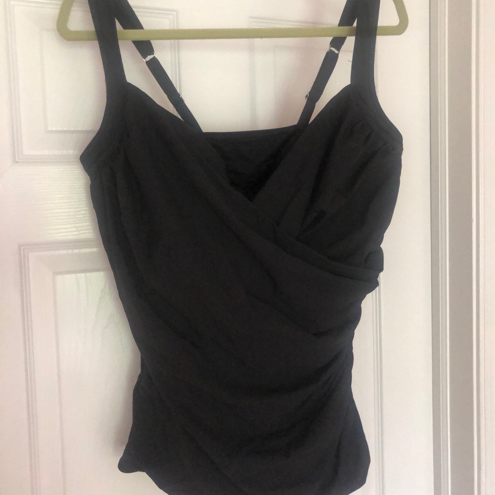 Ladies Black Miracle Suit Tankini, size 18W